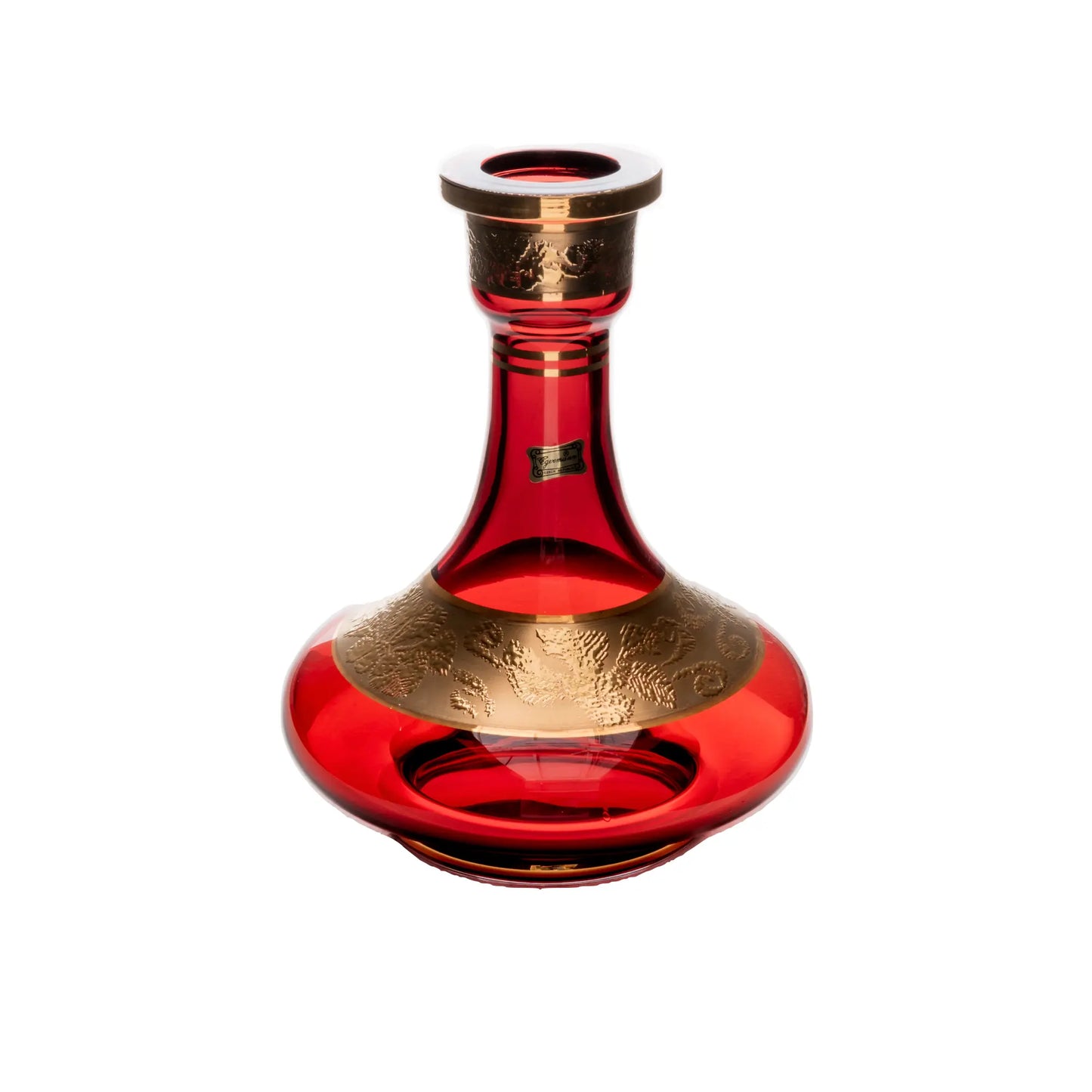 Egermann(エガーマン) Bottom Wide Shape Red - 24K Gold Planted Leaf
