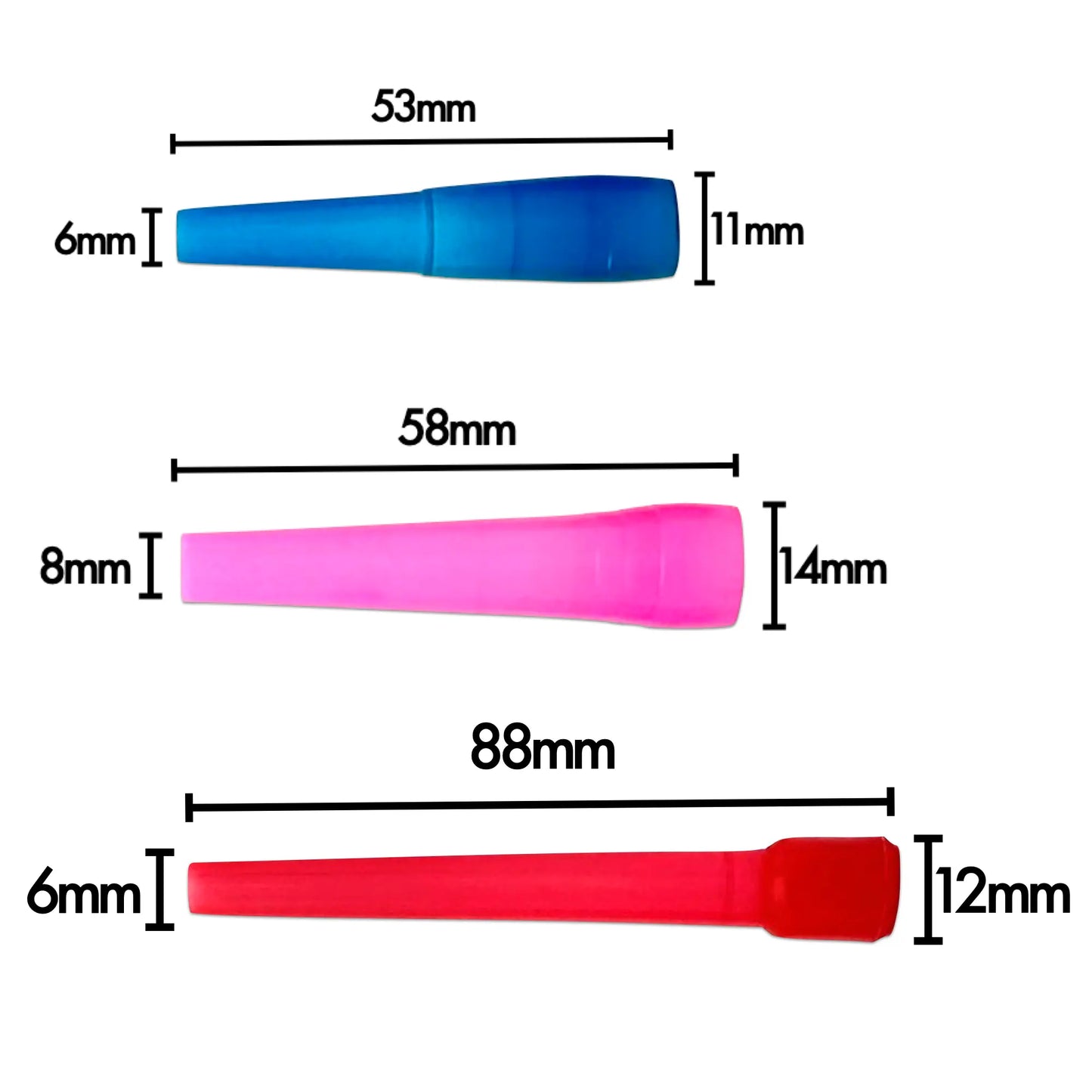 使い捨てシーシャ用 マウスピース エクストラロングサイズ 88mm 50個入り 10パックセット