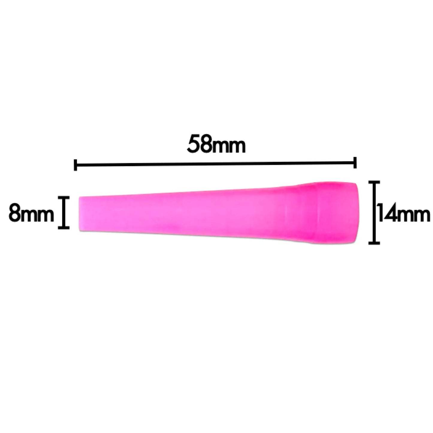 使い捨てシーシャ用 マウスピース ロングB 58mm 100個入り 10パックセット