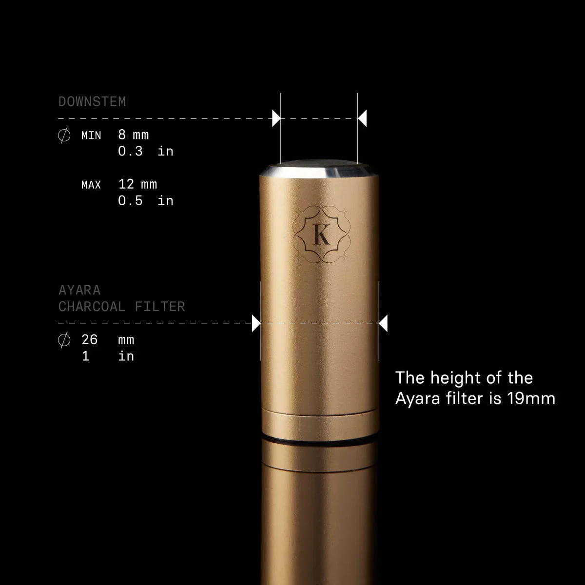 Kaloud Ayara Carbon Filter Adapter - Small